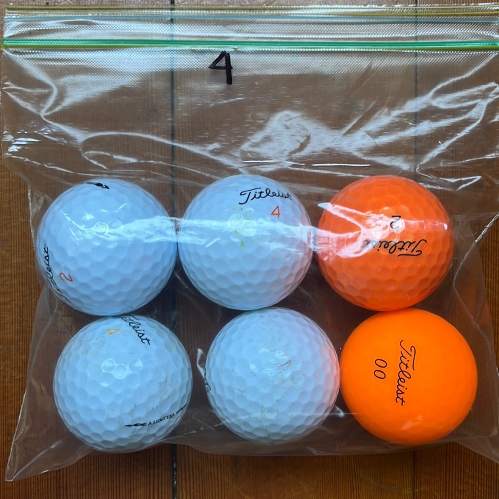 Titleist Used Golf Balls Bundle 6 Velocity